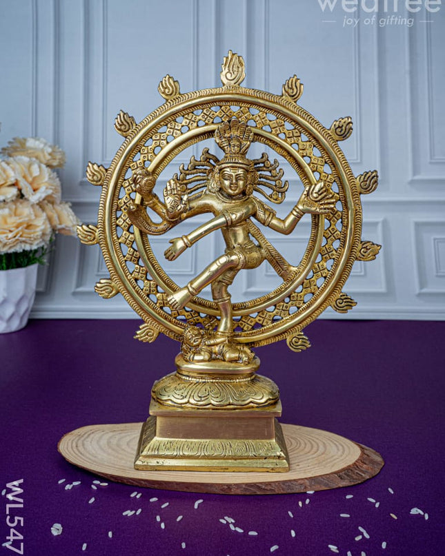 Brass Nataraja Idol - 12 inch - WL5473 - Brass Figurines