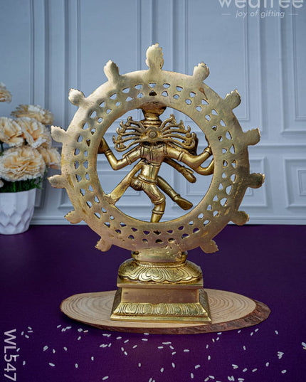 Brass Nataraja Idol - 12 inch - WL5473 - Brass Figurines