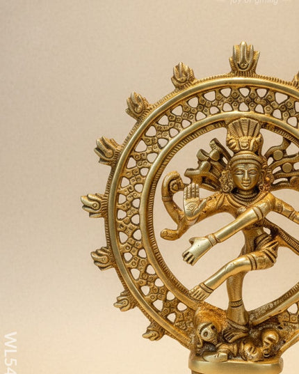 Brass Nataraja Idol - 8 inch - WL5479 - Brass Figurines