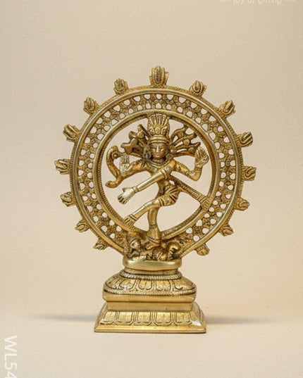 Brass Nataraja Idol - 8 inch - WL5479 - Brass Figurines