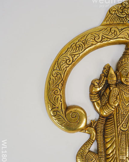 Brass Om Murugan Wall Hanging - Wl1803