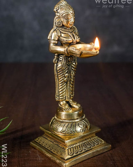 Brass Paavai Vilaku - Wl2238 Diya
