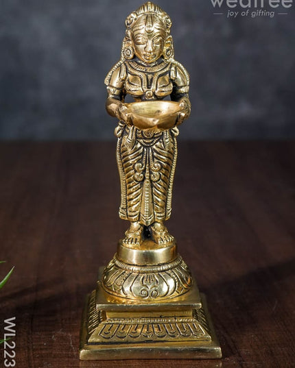 Brass Paavai Vilaku - Wl2238 Diya