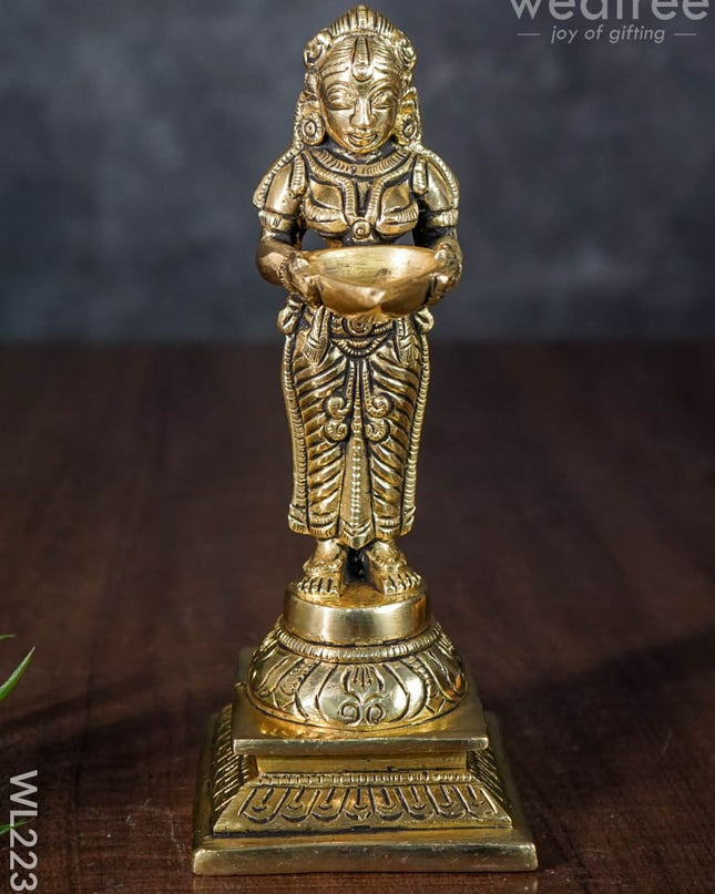 Brass Paavai Vilaku - Wl2238 Diya