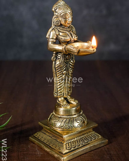 Brass Paavai Vilaku - Wl2238 Diya
