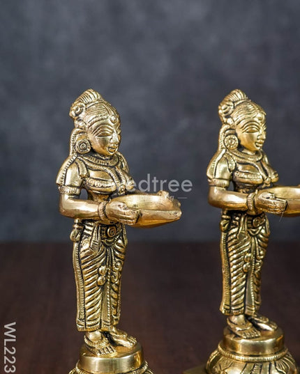 Brass Paavai Vilaku - Wl2238 Diya