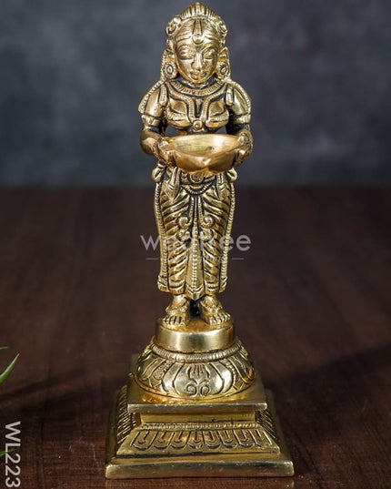 Brass Paavai Vilaku - Wl2238 Diya