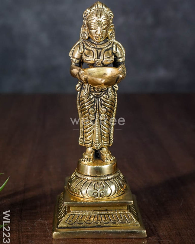 Brass Paavai Vilaku - Wl2238 Diya