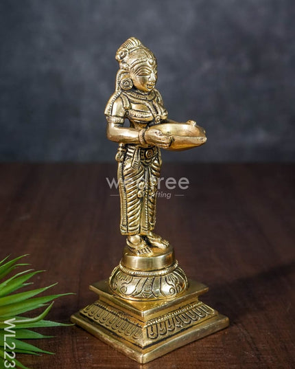 Brass Paavai Vilaku - Wl2238 Diya