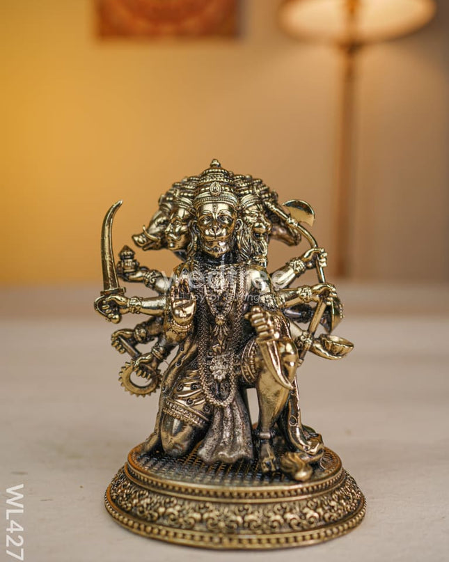 Brass Antique Panchmukhi Hanuman - Wl4276 Figurines