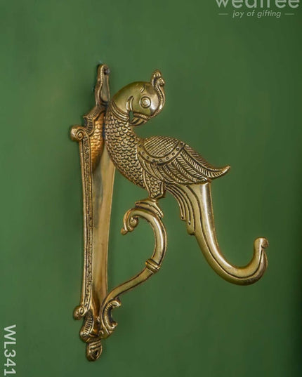 Brass Parrot Bracket - Wl3418 Figurines