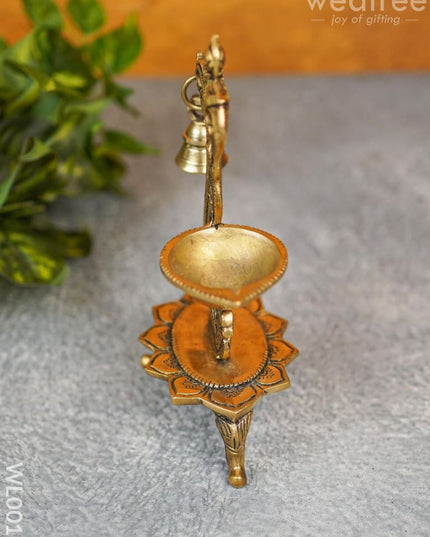 Brass Peacock Stand Diya - Wl0017