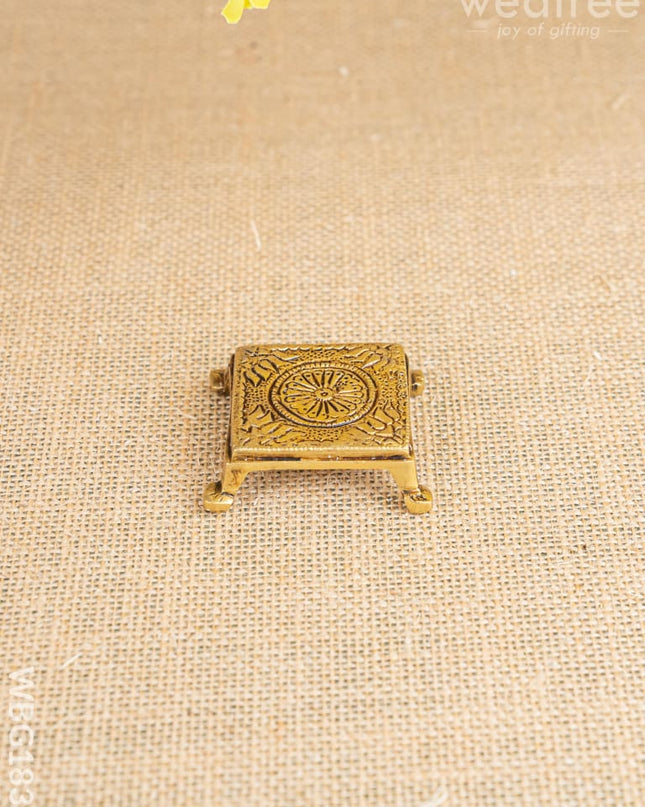 Brass Pooja Chowki - WBG1834 - Brass Pooja Utility RG