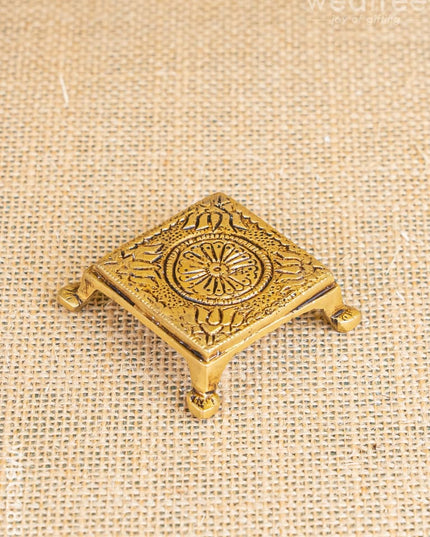 Brass Pooja Chowki - WBG1834 - Brass Pooja Utility RG