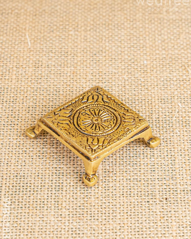 Brass Pooja Chowki - WBG1834 - Brass Pooja Utility RG