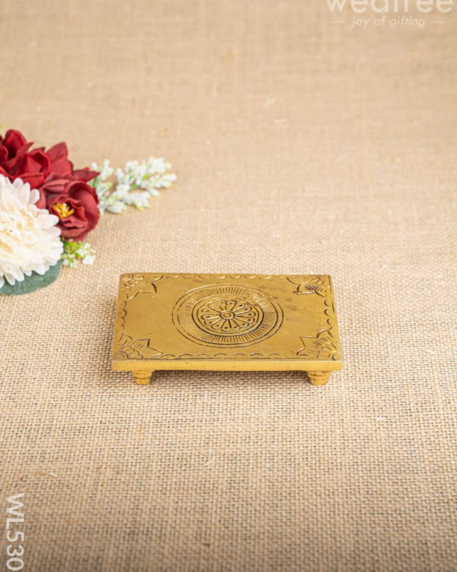 Brass Pooja Chowki - WL5303 - Brass Pooja Utility RG