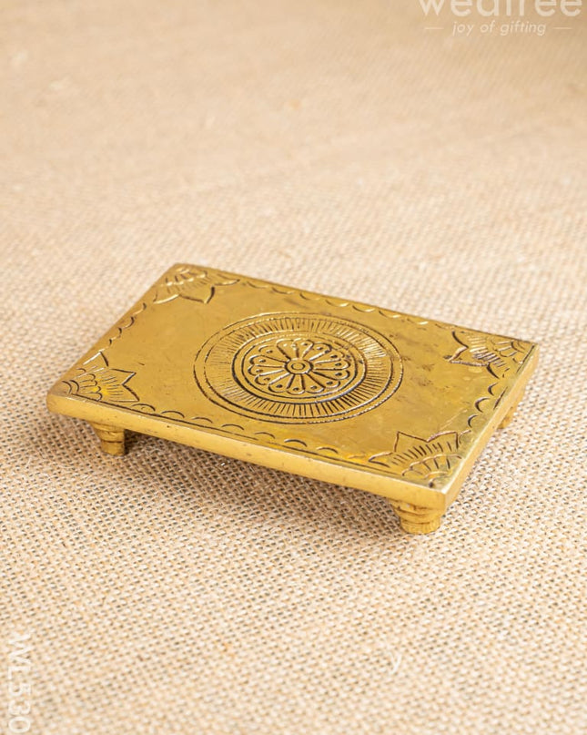 Brass Pooja Chowki - WL5303 - Brass Pooja Utility RG