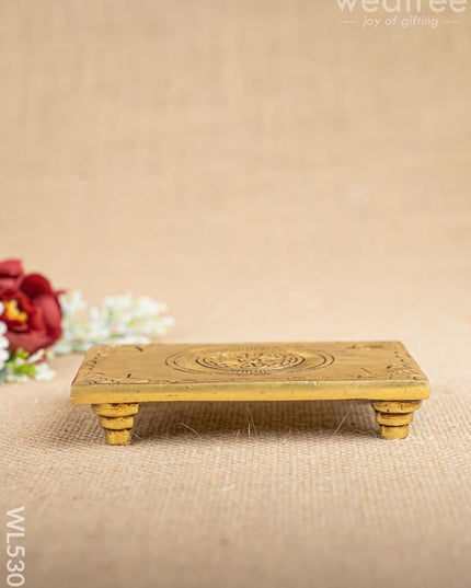 Brass Pooja Chowki - WL5303 - Brass Pooja Utility RG