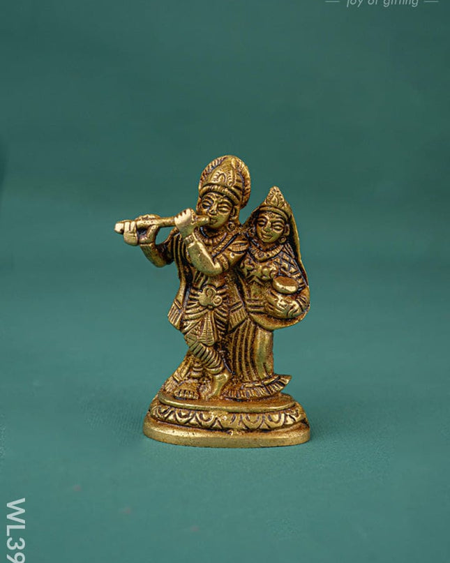 Brass Radha-Krishna Idol - WL3992 - Brass Figurines