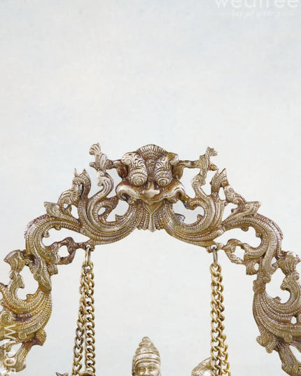 Brass Radha Krishna in Swing - WL1053 - Brass Figurines