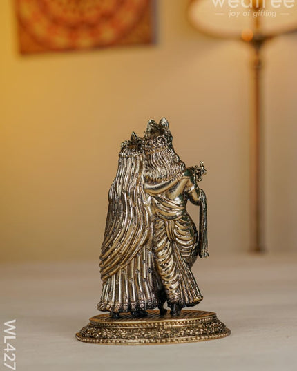 Brass Antique Radha-Krishna - Wl4279 Figurines
