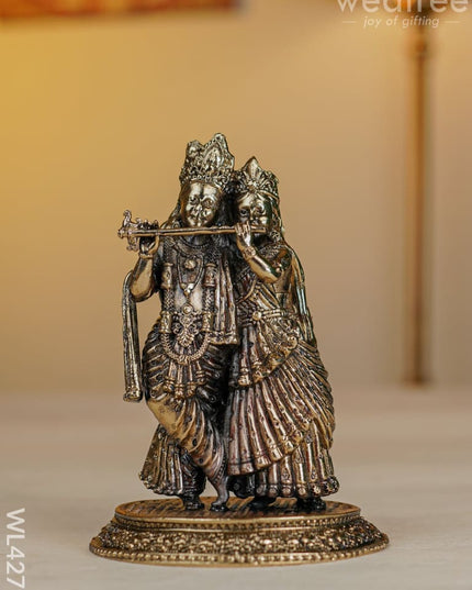 Brass Antique Radha-Krishna - Wl4279 Figurines