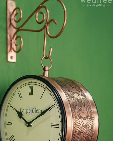 Railway Clock - 8 Inches Wl1784 Wall Clocks