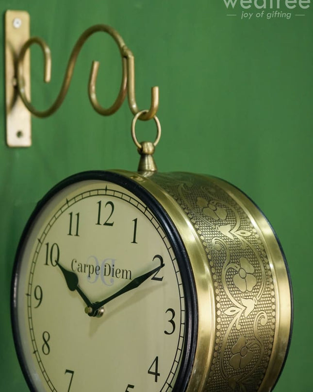 Railway Clock - 8 Inches Wl1784 Wall Clocks