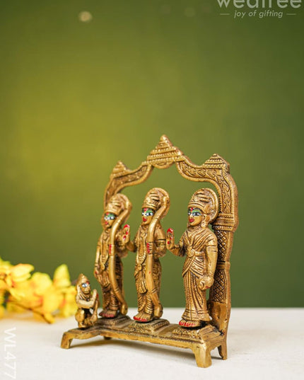 Brass Ram Darbar Idol - 7 Inch Wl4775 Figurines