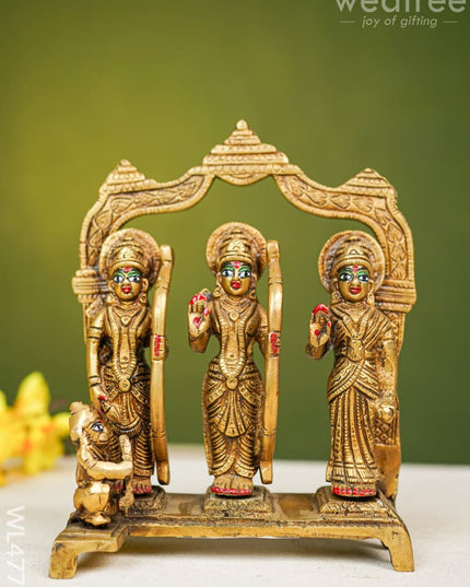 Brass Ram Darbar Idol - 7 Inch Wl4775 Figurines