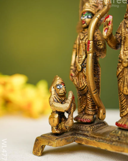 Brass Ram Darbar Idol - 7 Inch Wl4775 Figurines