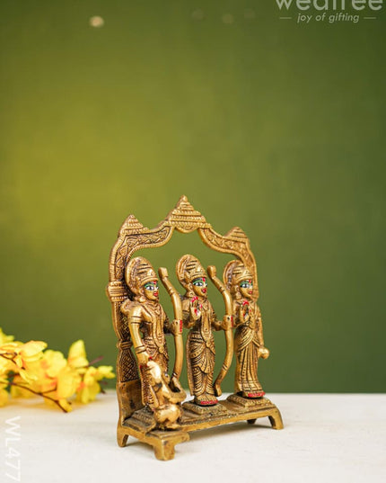 Brass Ram Darbar Idol - 7 Inch Wl4775 Figurines