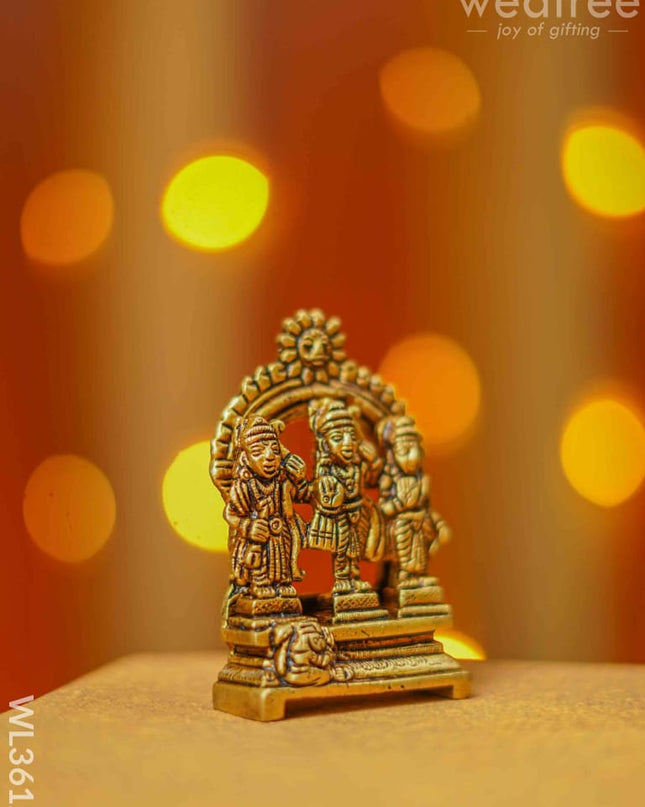 Brass Ram Darbar Idol - Wl3612 Figurines