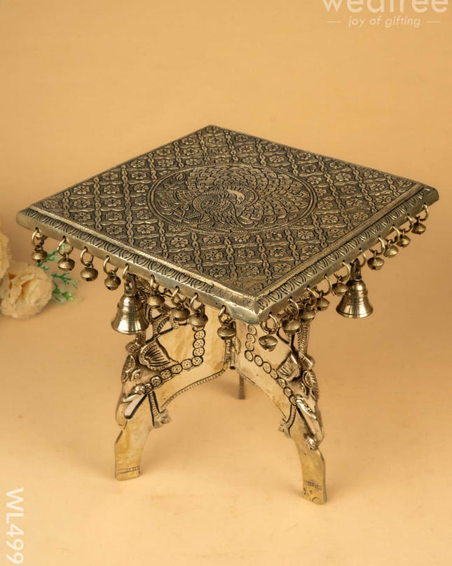 Brass Rectangular Chowki - WL4995 Brass Utility