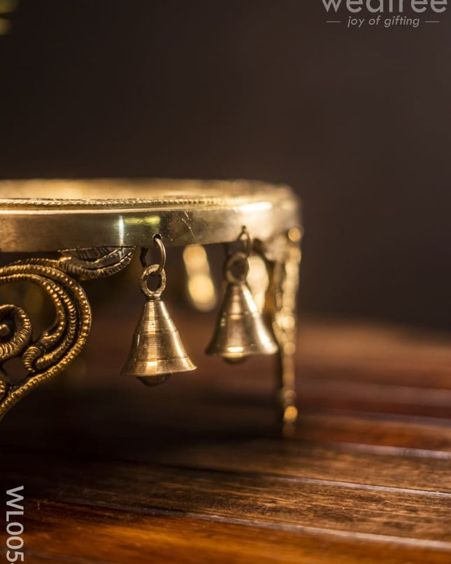 Brass Round Chowki - Wl0054 Utility