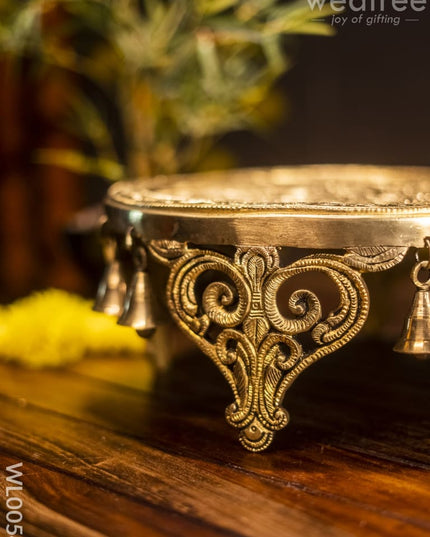 Brass Round Chowki - Wl0054 Utility