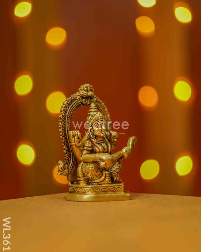 Brass Saraswathi Idol - Wl3617 Figurines