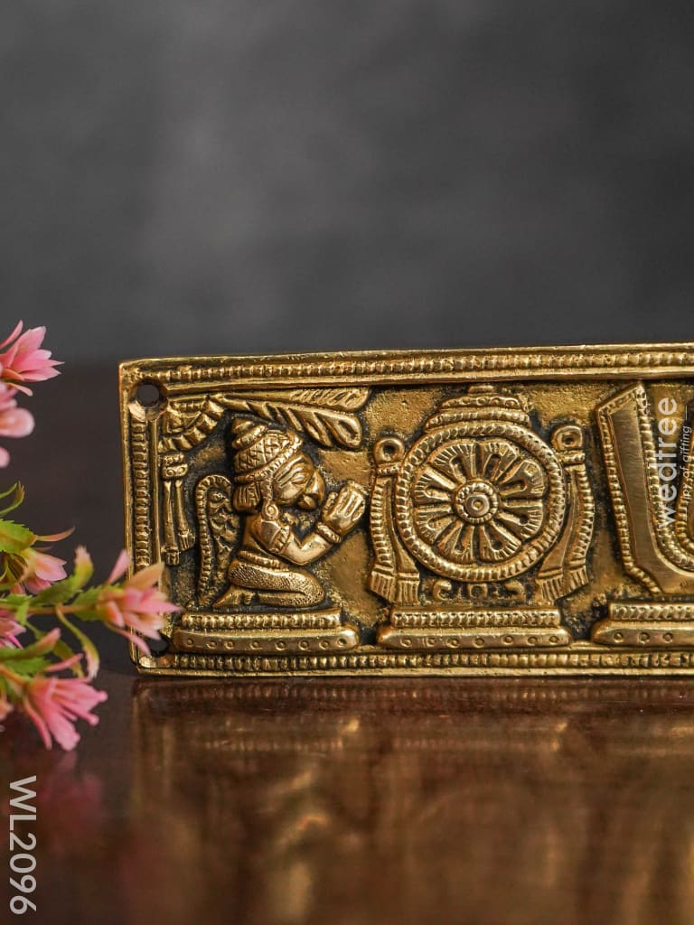 Brass Shank Chakra And Nama Plate - Wl2096 Figurines