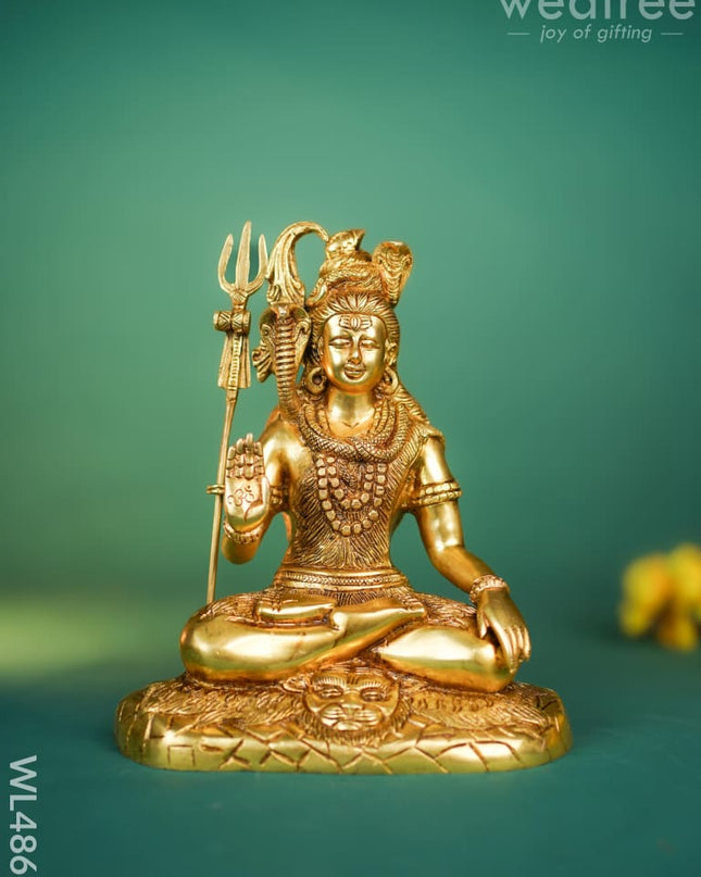 Brass Shivan Idol - 10 inch - WL4866 Brass Figurines