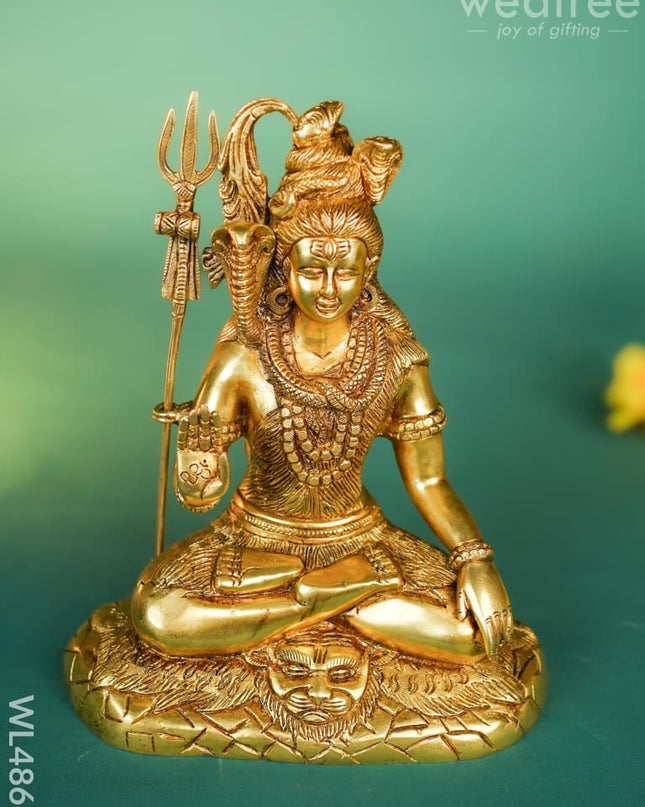 Brass Shivan Idol - 10 inch - WL4866 Brass Figurines
