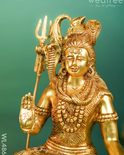 Brass Shivan Idol - 10 inch - WL4866 Brass Figurines