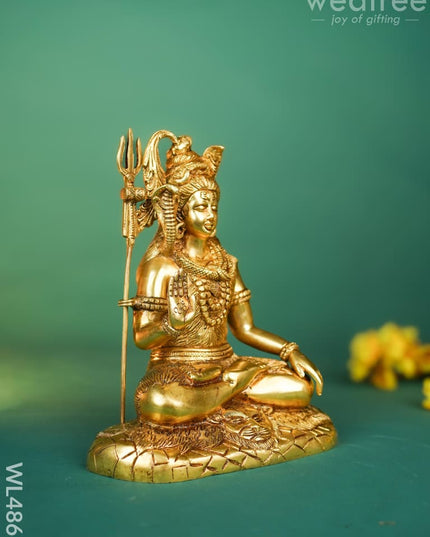 Brass Shivan Idol - 10 inch - WL4866 Brass Figurines