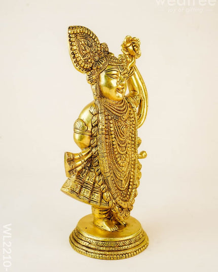 Brass Shreenathji Idol - WL2210-2 - Brass Figurines