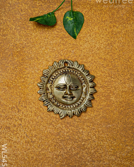 Brass Sun Face Wall Hanging - 3 inch - WL5451 - Brass Wall Hanging