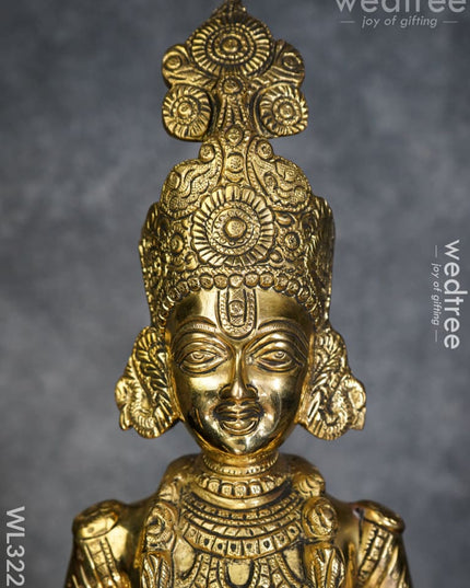 Brass Swami Narayanan Idol - Wl3225 Figurines