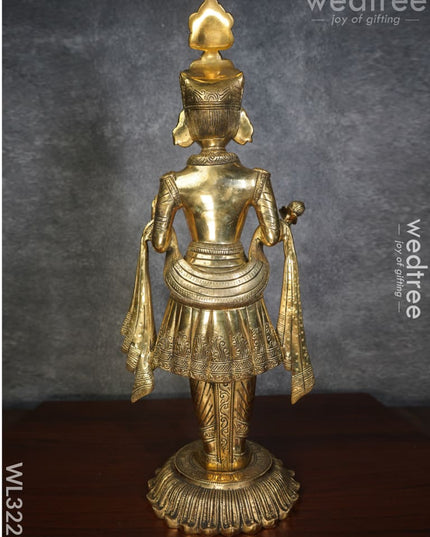 Brass Swami Narayanan Idol - Wl3225 Figurines
