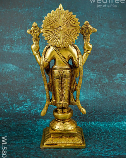 Brass Tirupathi Balaji Idol - 11 inch - WL5809 - Brass Figurines