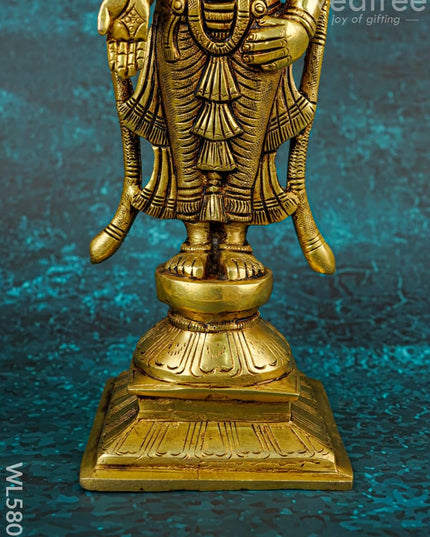 Brass Tirupathi Balaji Idol - 11 inch - WL5809 - Brass Figurines
