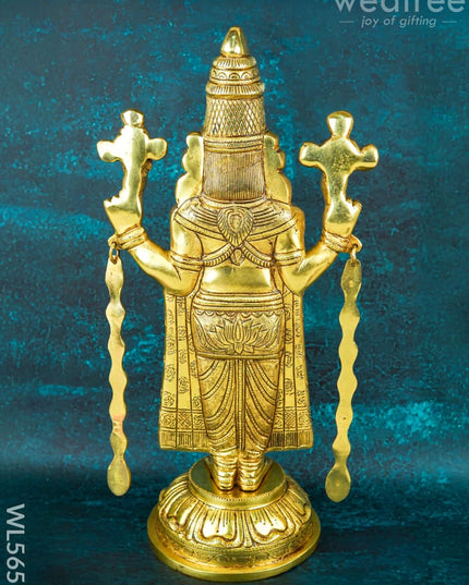 Brass Tirupathi Balaji Idol - 16 inch - WL5657 - Brass Figurines