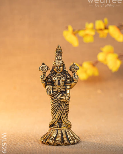 Brass Tirupathi Balaji Idol - 6 inch - WL5292 - Brass Figurines